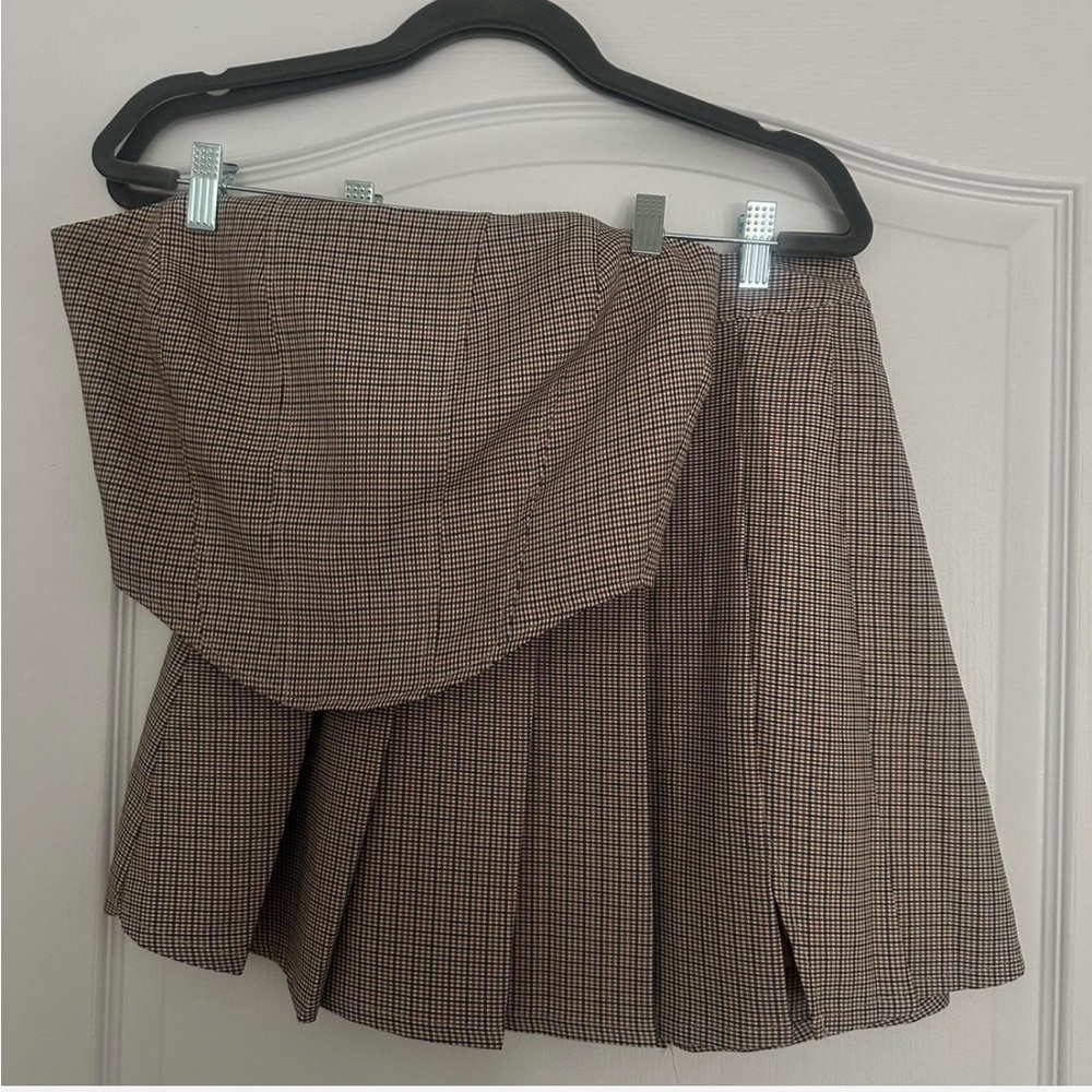Plaid Two-Piece Set
